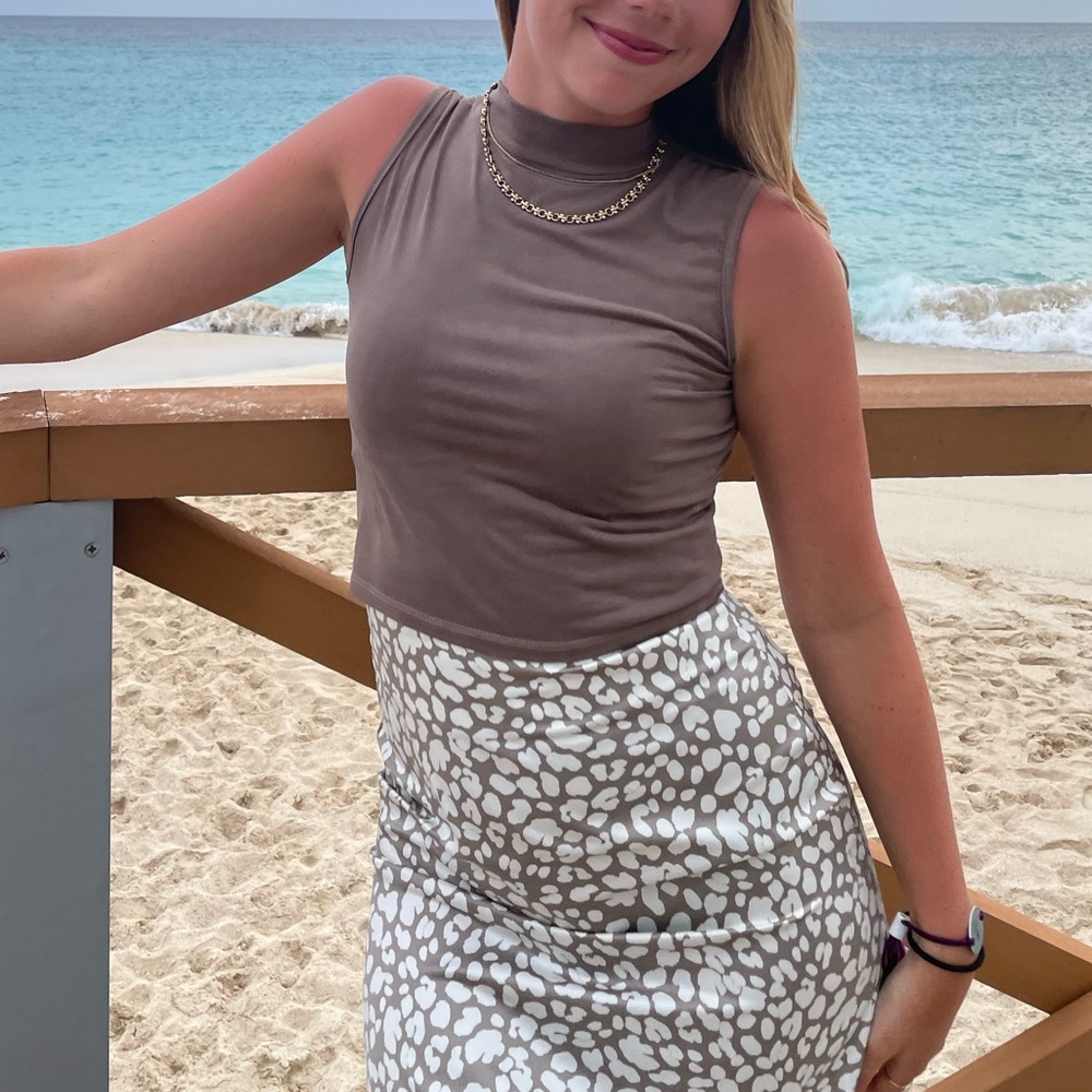 Cute Suede Crop Top